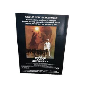 1982 Officer and A Gentleman Richard Gere Debra Winger Print Ad Original 80s